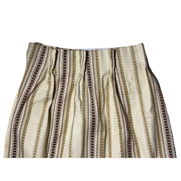 2 Vintage 1970s Pinch Pleat Curtains JC Penney Fashion Manor Embroidered Stripe - Picture 4 of 10